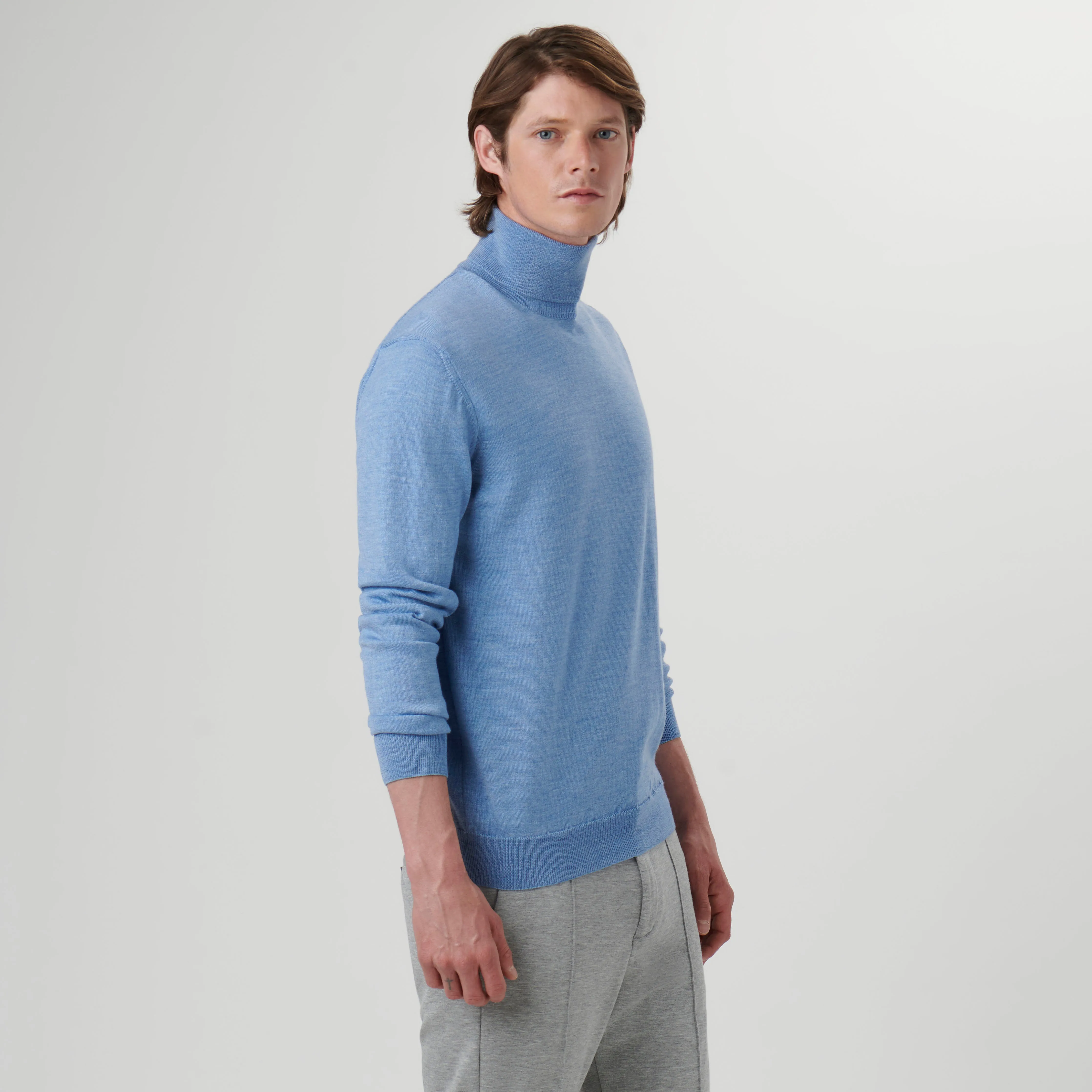 Super Merino Solid Turtleneck Sweater