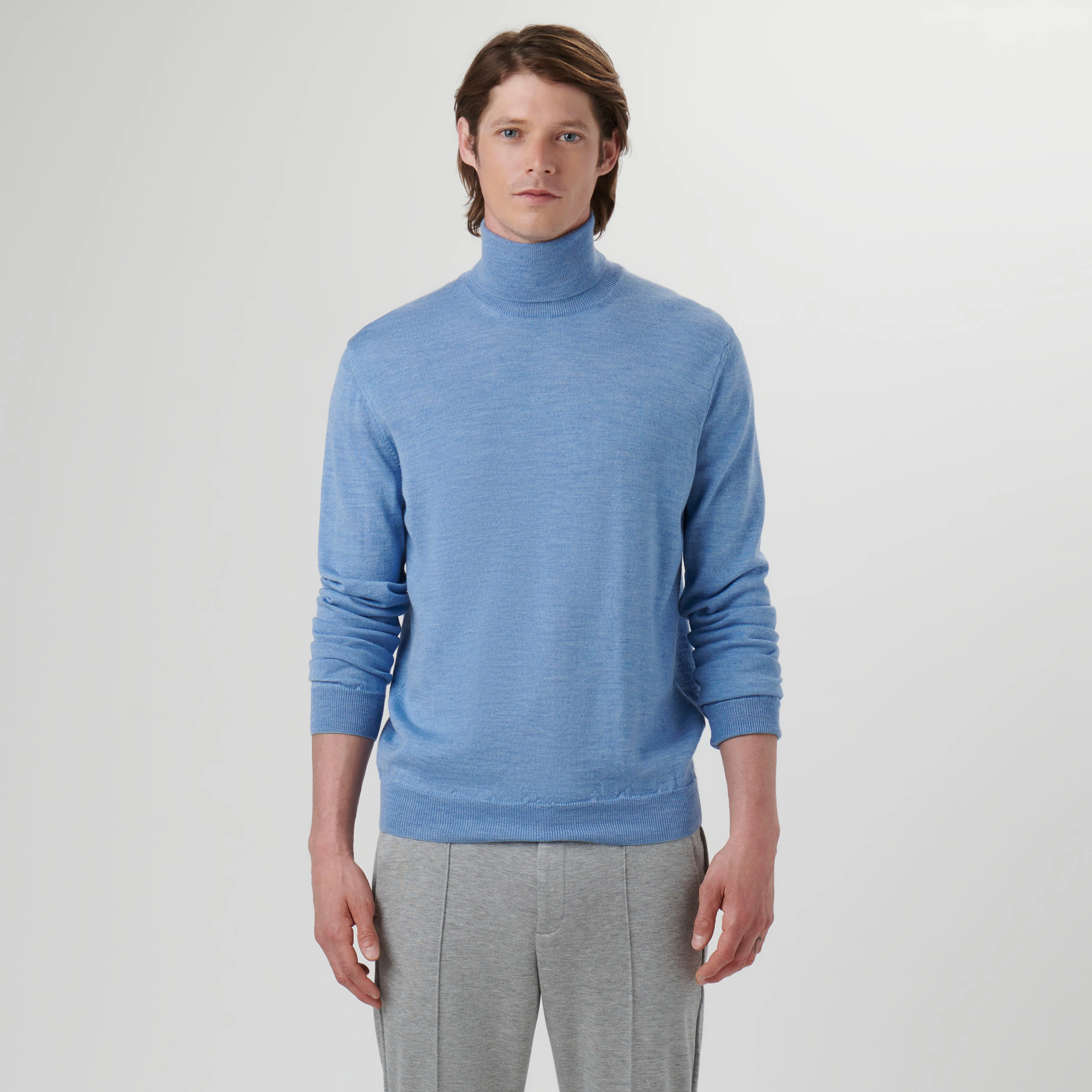 Super Merino Solid Turtleneck Sweater