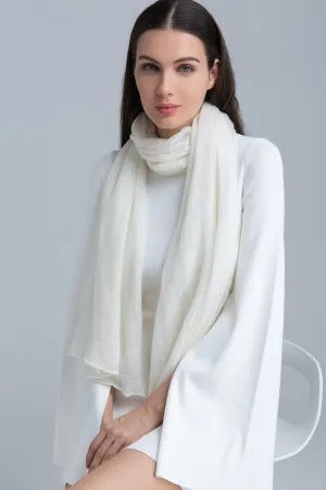 Superfine Cashmere Scarf - Cream