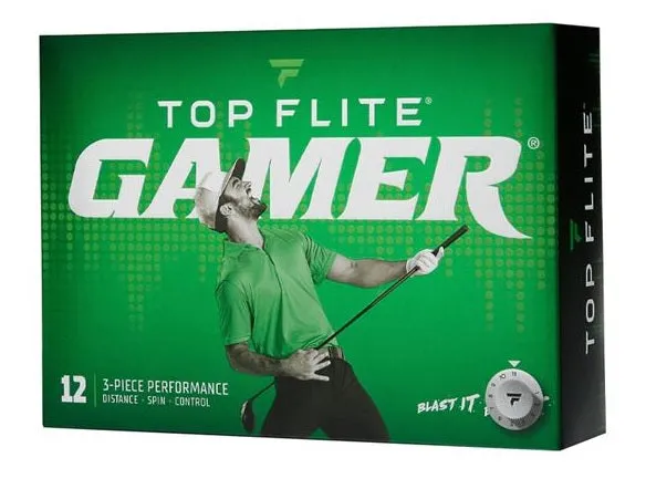 Top-Flite Gamer Golf Balls - 12-Pack