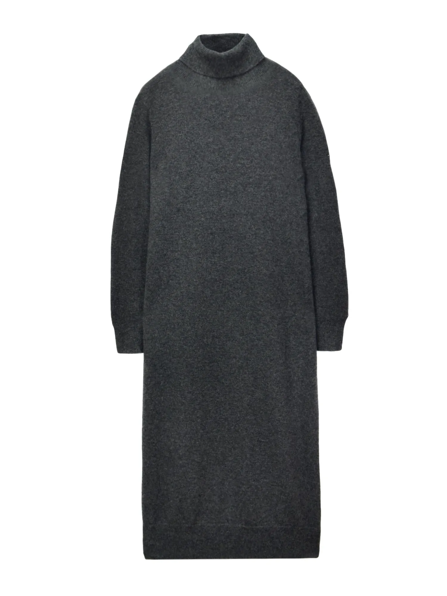 Turtleneck Maxi Dress_Graphite