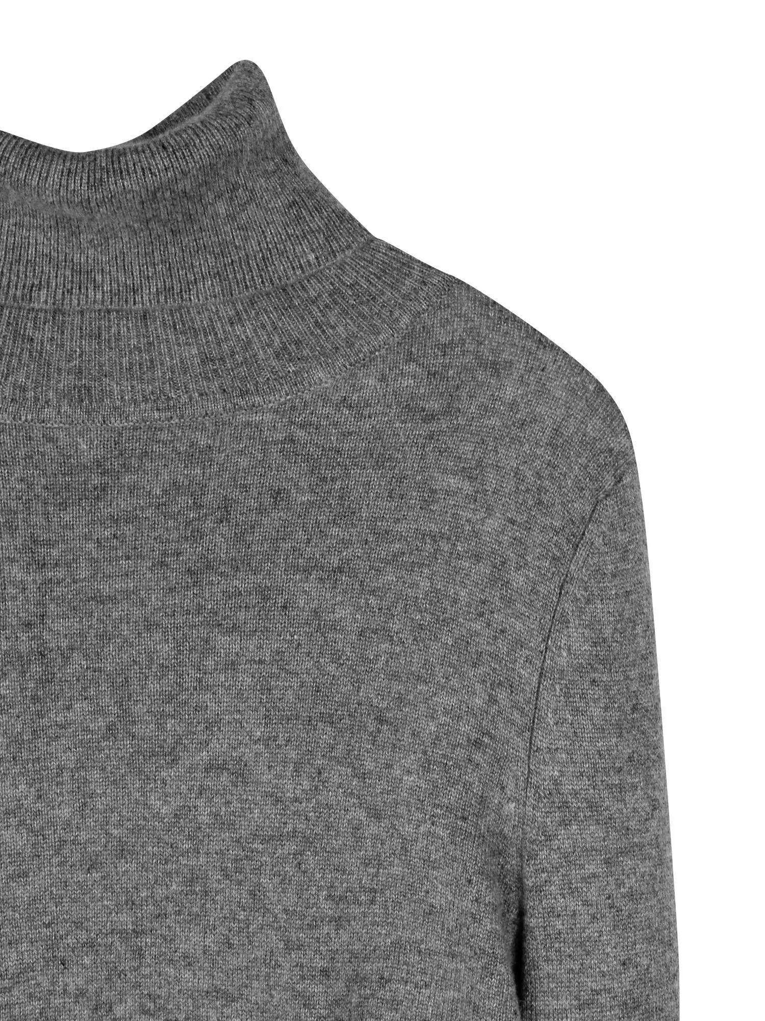 Turtleneck Slimfit Dress_Grey