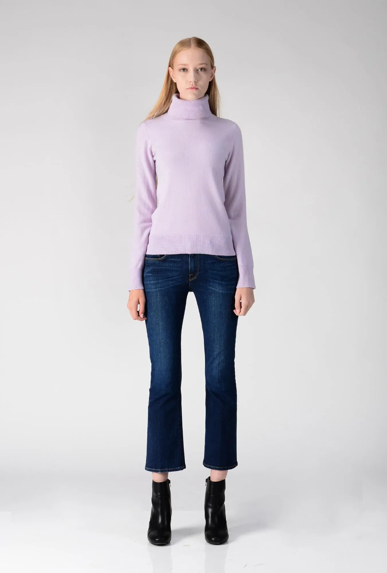 Turtleneck Slimfit Sweater_Lavender