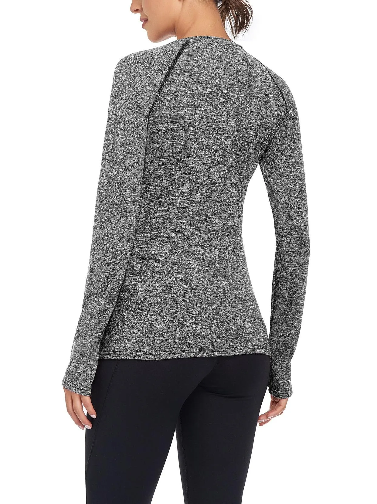 V-neck Long-sleeve Thermal Top for Women