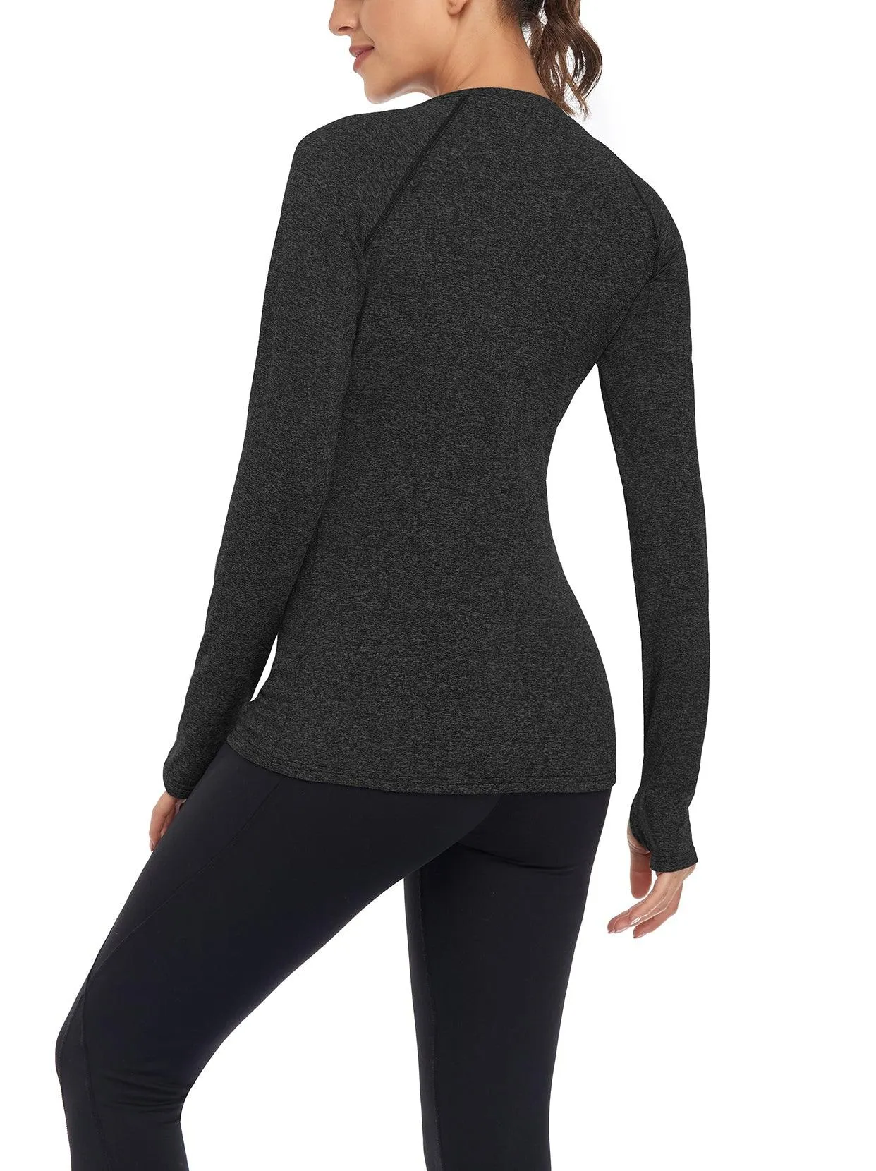 V-neck Long-sleeve Thermal Top for Women