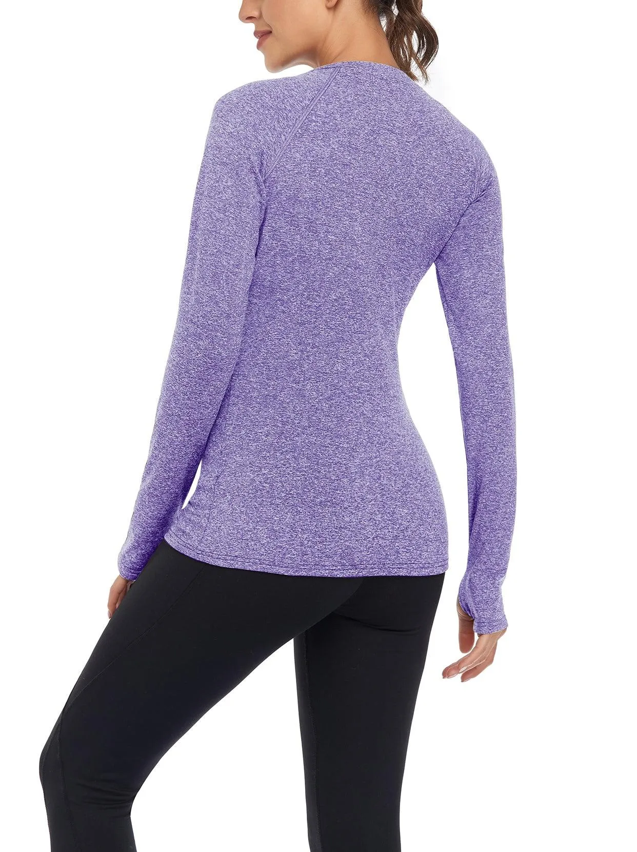 V-neck Long-sleeve Thermal Top for Women