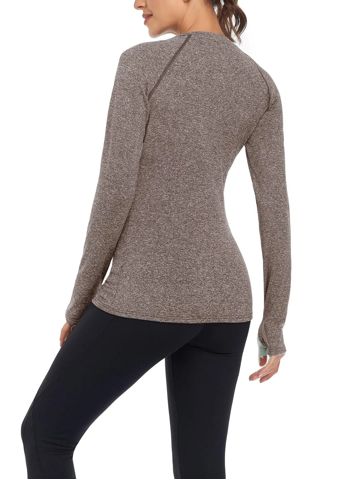 V-neck Long-sleeve Thermal Top for Women