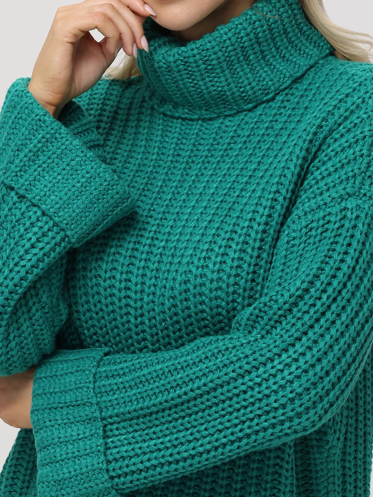 Vida: Turtleneck Shaker Pullover