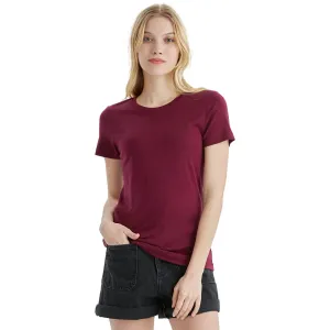 Women's Merino 170g Classic Short Sleeve T-Shirt Dark Red