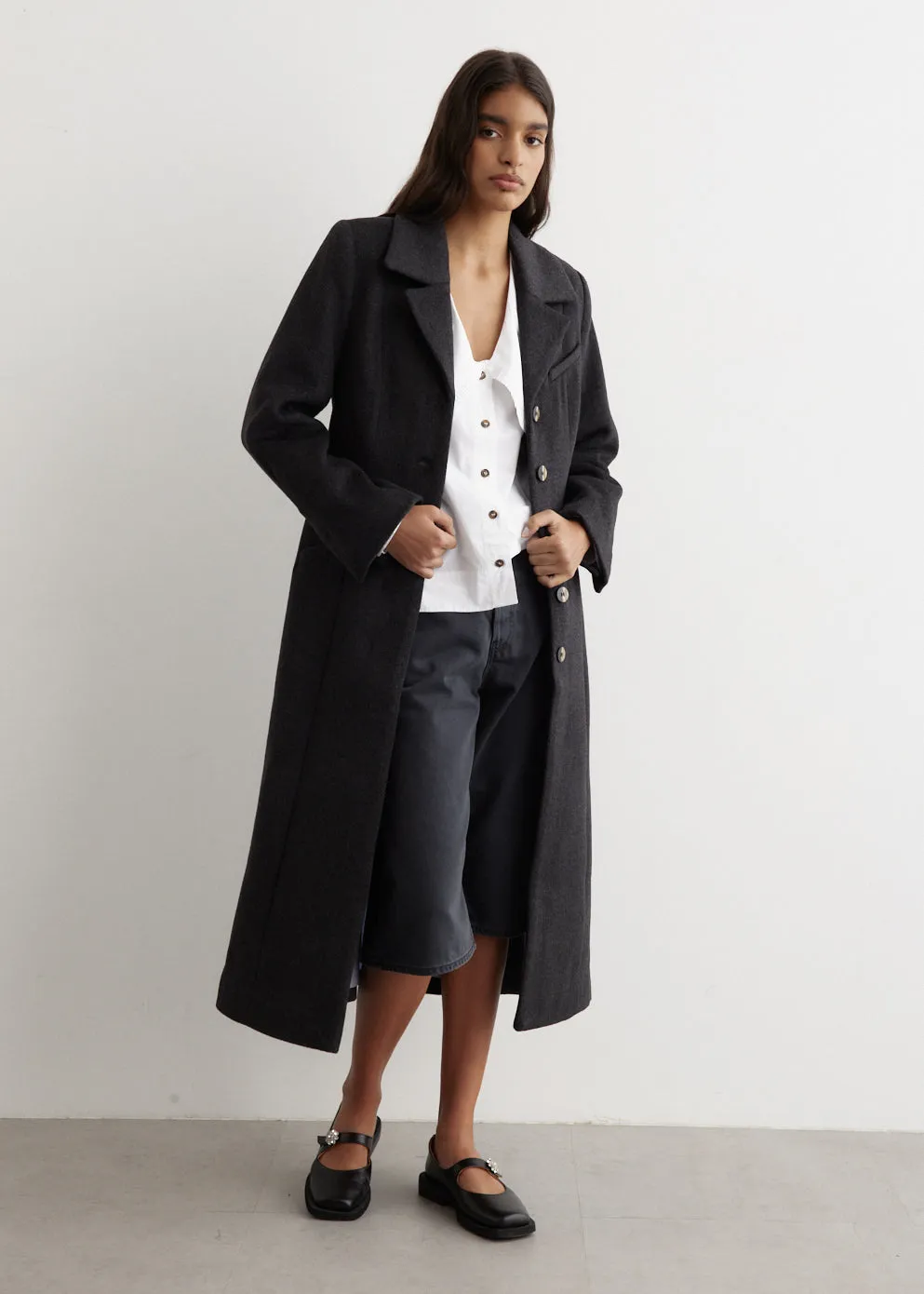 Wool Fitted Coat