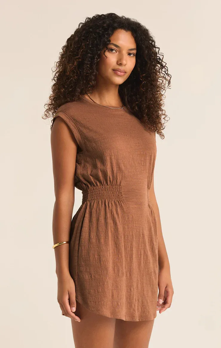 Z SUPPLY - ROWAN TEXTURED KNIT DRESS BRONZER