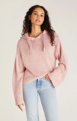 ZSU Pink Hooded Crop Sweater